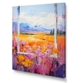 thumbnail image 2 of Designart "Breezy View of Floral Windows in Pink and Yellow II" Landscapes Canvas Wall Art - Traditional Pink Meadow Entryway Wall Art Print, 2 of 6