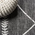 thumbnail image 5 of JONATHAN Y SANTA MONICA 2 x 8 Runner Rug, Derya Tribal Diamond Trellis - Black/Ivory, SMB129E-28, 5 of 10