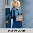 thumbnail image 6 of Pioneer Flower Floral Print Pattern Drawstring Lunch Bag Women - Drawstring Lunch Bag Insulated for Work Office - Stain-Resistant Large Lunchbags for Women with Multi-Pockets, 6 of 6