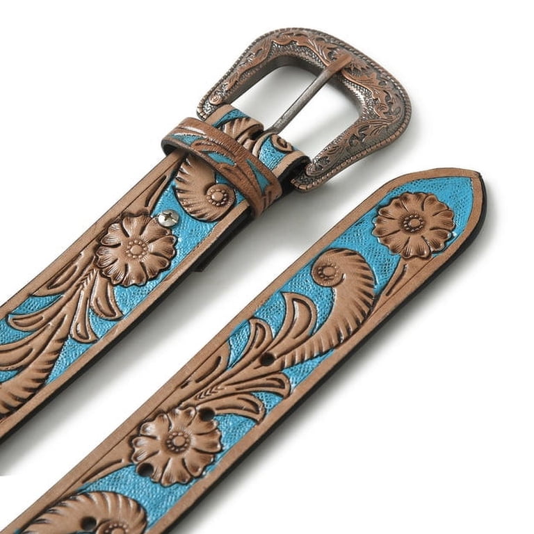 MaheTri Leather Belt for Men Vintage Genuine Leather Belts  display picture 1