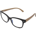thumbnail image 4 of EYEGEMS  Blue Light Blocking Computer Reading Glasses Eco Friendly Sustainable +2.50 DuMu Wood  Black 6211, 4 of 6