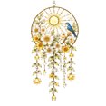 thumbnail image 2 of Filigree Acrylic Crystal Suncatcher Wind Chime Hanging Ornament, Yellow Lightweight Wall Door Decor For Garden Living Bedroom, 2 of 4
