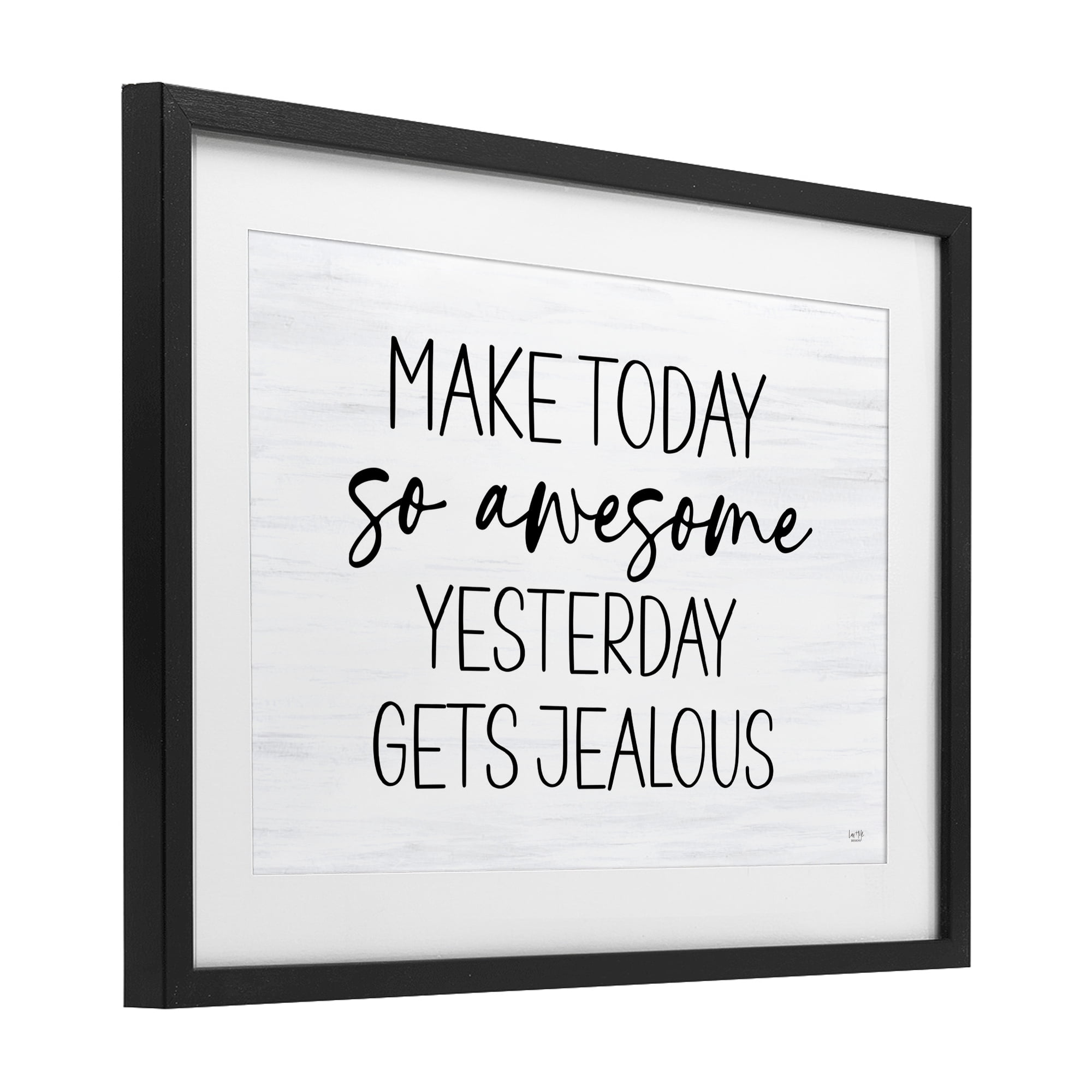 Stupell Industries Today So Awesome Yesterday Jealous Black Framed Print Under Glass, design by Lux + Me Designs