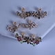 thumbnail image 5 of Moda pequeña flor fresca del sol con incrustaciones de color pequeña flor Stud Pendientes Frontera Oreja Joyería, 5 of 6