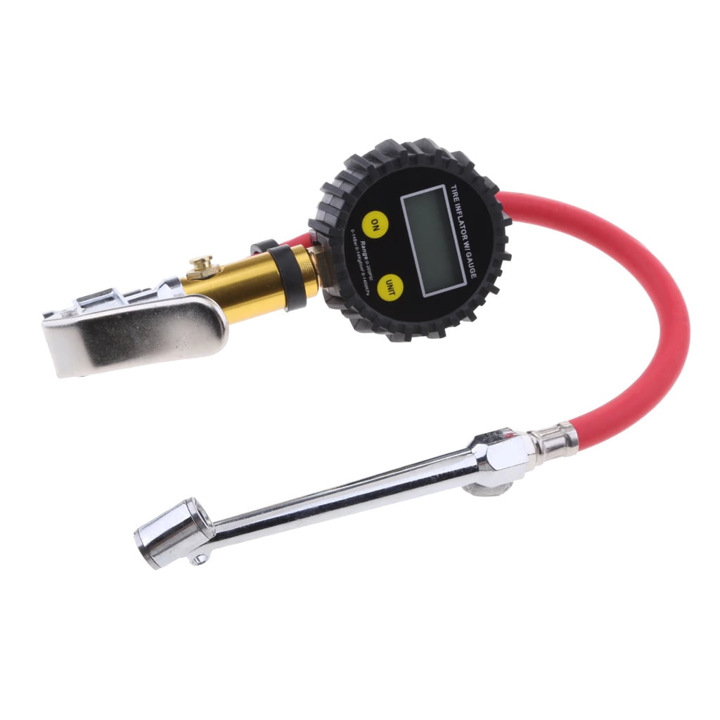 Digital Tire Inflator with Pressure Gauge 250 PSI Air Chuck for Truck/Car/Bike