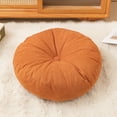 thumbnail image 4 of Round Floor Cushion | Thickened Fabric Washable Tatami Pillow | Modern Versatile Seat Pad for Balcony, Windowsill, Patio, Living Room | 15.75x15.75x1.97in | Multiple Colors, 4 of 8
