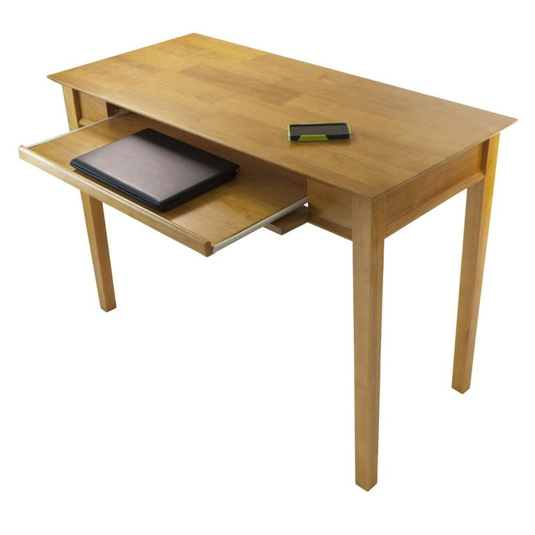 Winsome Wood Studio Home Office Computer Desk, Honey Pine