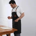 thumbnail image 4 of Antifouling Barista Apron Thicken Cotton Canvas Kitchen Cook Apron Sleeveless with Pockets for Barber Carpenter Florist, 4 of 5