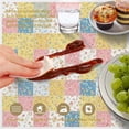 thumbnail image 6 of Pioneer Flower Floral Print Pattern Round Tablecloth 60 X 60 Inch, Wrinkle Resistant Wipeable Table Cloth for Kitchen Dining Picnic Patio Party, 6 of 6