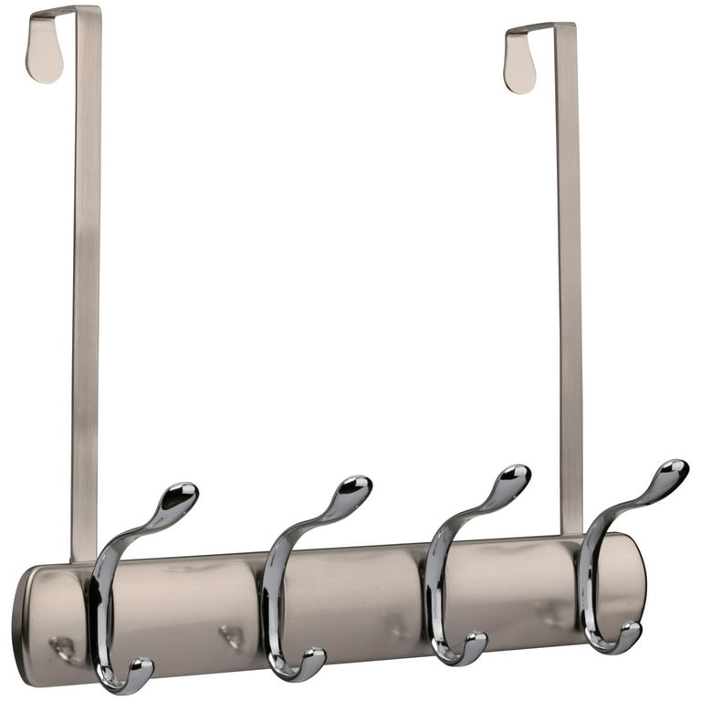 BUSATIA Over The Door Hook,Over Door Towel Rack with 6-Dual Coat