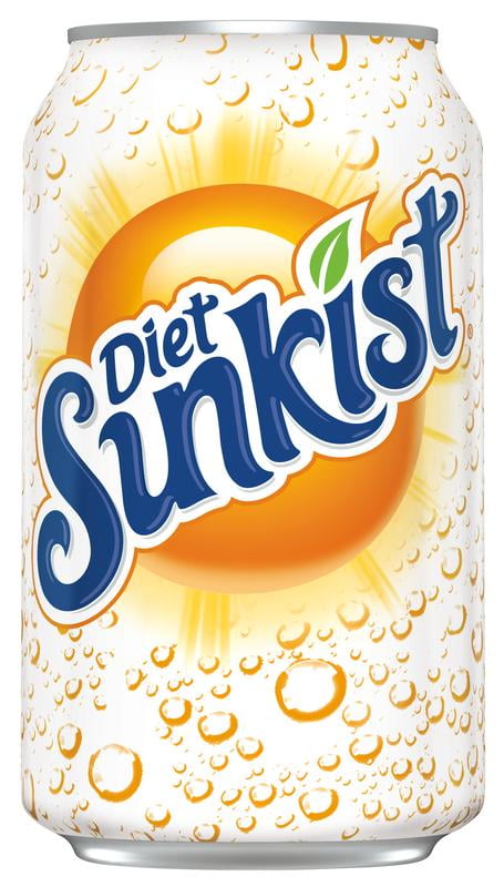 Sunkist Original Zero Sugar Diet Orange Soda, 24 Count, 12 Fl. Oz. Each ...