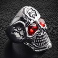 thumbnail image 2 of Anillo de palma oscura, estilo hip hop, estilo callejero, retro, con personalidad desgastada, moda, anillo de calavera con cinco garras, 2 of 5