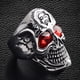 thumbnail image 2 of Anillo de palma oscura, estilo hip hop, estilo callejero, retro, con personalidad desgastada, moda, anillo de calavera con cinco garras, 2 of 5