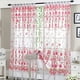thumbnail image 1 of Cortinas transparentes con estampado floral de peonía para sala de estar, cortinas de tul con ojales y panel de gasa para dormitorio de niñas., 1 of 6