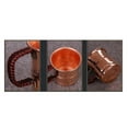 thumbnail image 7 of 3X Handcrafted Pure Copper Beer Milk Mug Weave Handle Thickened  400ML Breakfast Cup Drinkware Tableware, 7 of 7