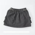 thumbnail image 6 of Tiweut Girl's Leisure Skirts Solid Color Cargo Low Waist Denim Jean Slim Fit Girl Skirt 18-24 M, 6 of 8