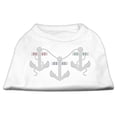thumbnail image 3 of Pet Dog  Cat Shirt Rhinestone, "Anchors", 3 of 8
