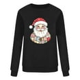 thumbnail image 4 of ShiShine Retro Santa Sweatshirt for Women Vintage Christmas Sweaters Crewneck Oversized Long Sleeve Tops, 4 of 5