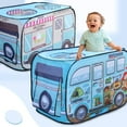 thumbnail image 2 of Vogacara Tienda de campaña para niños pequeños, carpa plegable de poliéster con forma de dibujos animados, regalos para juegos de fiesta, Juegos de césped, 2 of 6