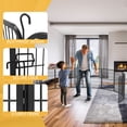 thumbnail image 4 of Dextrus Metal Panel Decorative 16 Pcs Garden Fence 32 inch Tall Multi-Purpose Indoor and Outdoor Animal Barrier Pet Dog Fence with Door for Yard Patio, Black, 4 of 5