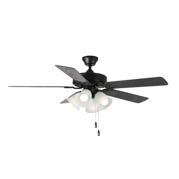 Maxim Lighting - Basic-Max - 5 Blade Ceiling Fan with Light Kit In Traditional