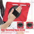 thumbnail image 6 of XYX Case for iPad 9th/8th/7th Gen 10.2 inch 2021/2020/2019 with 360 Degree Rotating, Hand Strap, Shoulder Strap, Red, 6 of 7