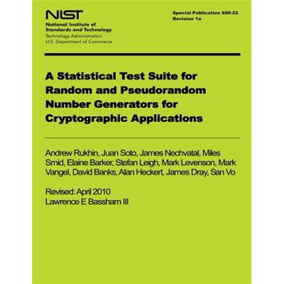 Pre-Owned Statistical Test Suite for Random and Pseudorandom Number Generators for Cyrptographic Applications