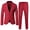 Wine, variant on Boy Suits Slim Fit Formal Suit Set Jacket and Pants for Kids Wedding Party Size 10-11 Years