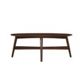 thumbnail image 1 of Topline Home Furnishings Table Basse Ovale en Noyer, 1 of 4