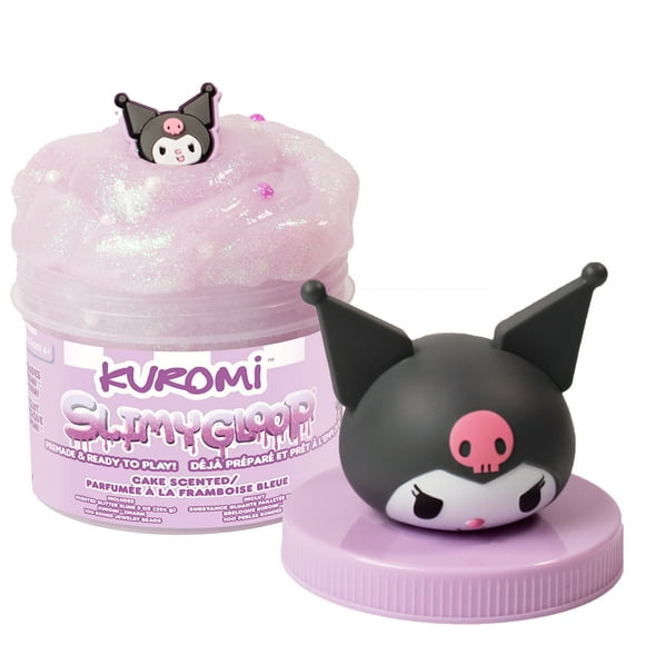 Kuromi SLIMYGLOOP Jar, 8 oz Purple & White Cake-Scented Slime