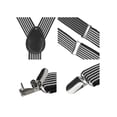 thumbnail image 4 of INSPIRE CHIC Unisex Elastic Y Shape Adjustable Printed Suspenders Black 79 x 2.5cm/31 1/8 x 1 inches, 4 of 5