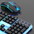 thumbnail image 5 of Hioyaky Keyboard And Mouse Gaming Led Wired Combo With Emitting Character Keyboard Button Usb Mouse Rainbow Backlit Mechanical Feeling Compatible, 5 of 8