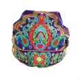 thumbnail image 4 of Sombrero con estampado étnico Vintage para mujer, Bandanas con bordado de flores, estilo mexicano, Rojo, 4 of 4