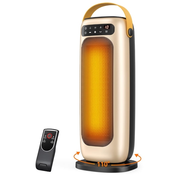 Calefactor KQPZ 1500W Cerámico con Control Remoto y Oscilación de 110°