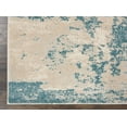 thumbnail image 5 of Nourison Maxell Abstract Ivory/Teal 2'2" x 7'6" Area Rug, (2x8), 5 of 6