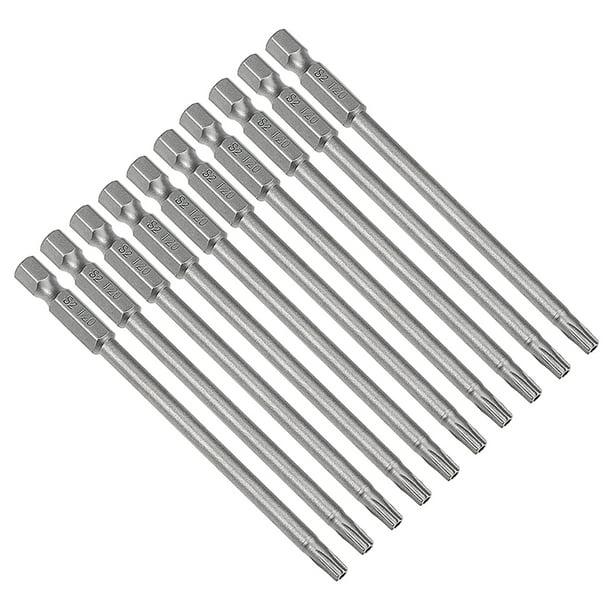 Lot de 9 Embout Visseuse Long Aimanté 100mm, 1-4 Pouce hex Embout