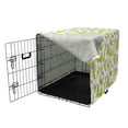 thumbnail image 3 of Banana Dog Crate Cover, Retro Repeating of Fruits Peeled and Whole with Paint Spots, Easy to Use Pet Kennel Cover for Medium Large Dogs, 35" x 23" x 27", Yellow Dark Sepia, by Ambesonne, 3 of 6