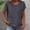 A755 Gray, variant on Linen T-Shirt for Women Crewneck Rolled Short Sleeve Casual Basic Fashion Loose Fit Single Chest Pocket Soft Cotton Blend Breathable Summer Daily Tee Top