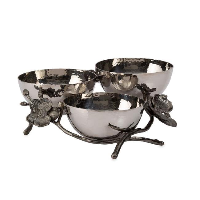 Michael Aram 110869 Black Orchid Triple Nut Dish | Walmart Canada