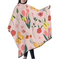 thumbnail image 6 of ZICANCN Hair Cutting Cape for Adults, Bright Floral Blossoms Blooms Cape Salon Barber Cape for Hair Stylist Shampoo Capes Waterproof, 55x66 Inches, 6 of 7