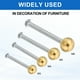thumbnail image 4 of Tuercas de tapa de rosca Uxcell, remate de bola de latón, tapa de tornillo, cubierta de tuerca para muebles M6 x 0.47'' 4 Pcs, 4 of 6
