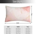 thumbnail image 2 of Fotbe Pink Marble Funda de Almohada Decorativa Estilo Occidental, Lujo en Algodón, Fundas para Almohadas King, Cojín Estampado para Decoración del Hogar-14"x20", 2 of 6