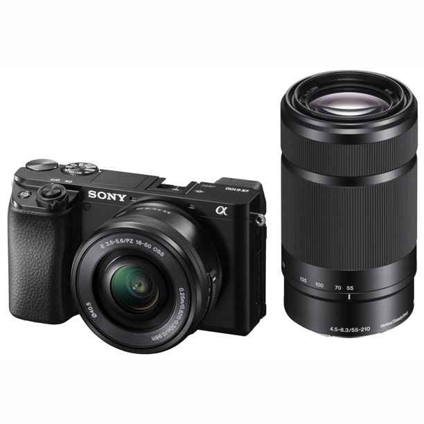 Sony Alpha 6100 APSC Mirrorless Camera + 1650mm + 55210mm Lenses