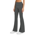 thumbnail image 3 of Sweet Hearts 3-Pack Flare Leggings for Women- Foldover Flared Yoga Pants for Women Clothing Made in USA, 3 of 6