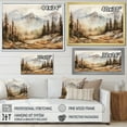 thumbnail image 4 of Designart "Foggy Mountain Retreat European Dream I" Landscapes Framed Wall Art Decor - Traditional Brown Winter Landscape Hallway Framed Wall Art Decor, 4 of 6