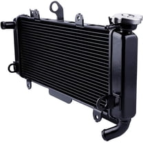 XMT-MOTO Black Motorcycle Radiator Cooler Fit For  Ninja 650 Z650 ER650 2017-2023
