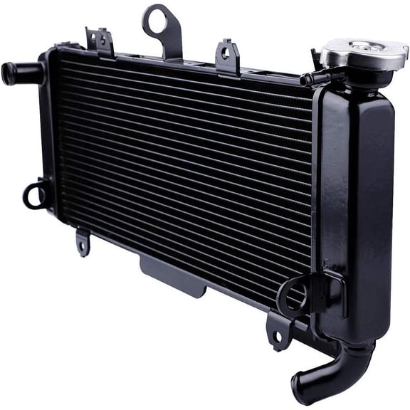 XMT-MOTO Black Motorcycle Radiator Cooler Fit For  Ninja 650 Z650 ER650 2017-2023