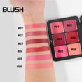thumbnail image 4 of 12 Colors Powder Blush Face Makeup Lightweight Smooth Blushes Contour Highlighter All-in-One Xmas Makeup Palette - High Impact Buildable Blusher Cosmetics Gifts, 4 of 9