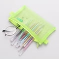 thumbnail image 4 of Ouuluon Pencil Case Portable Multifunctional Pencil Pouch, Green Zipper Handmade Storage Bag for Travel Cosmetic Home Office Study, 4 of 5