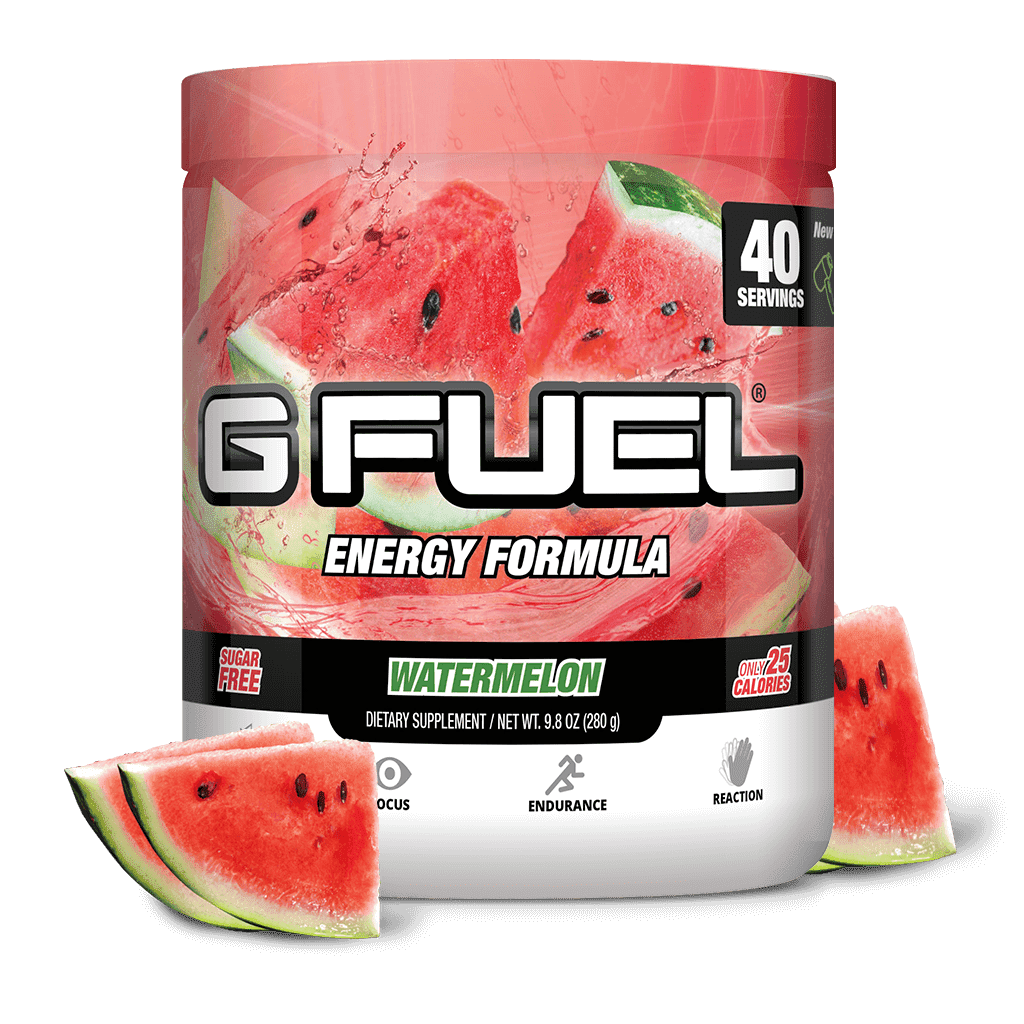 G Fuel Elite Energy And Endurance Powder Tub Watermelon 40 Servings 